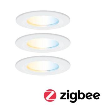 Paulmann Nova Coin Smart fehér LED süllyesztett spotlámpa, CCT, 3 darabos kép