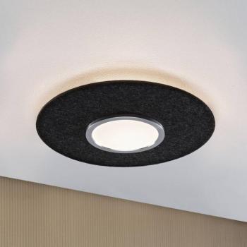 Paulmann Smart LED mennyezeti lámpa Tulga, antracit Ø 45 cm filc kép