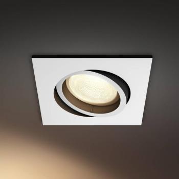 Philips Hue Centura süllyesztett spotlámpa, fehér, 9x9 cm, CCT, RGB, GU10 kép