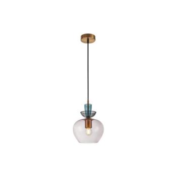 PND-31882-1-GD-PK - FANDA kábeles függőlámpa 1xE27/40W/230V arany/füstszürke PND-31882-1-GD-PK kép