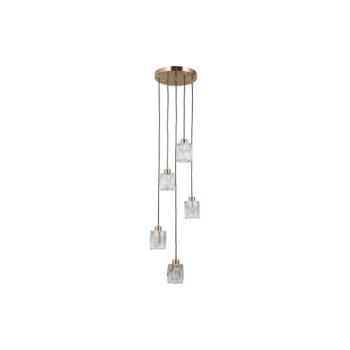PND-40813-5R-HBR - Kábelen függesztett csillár TORNO 5xE14/40W/230V aranyszínű PND-40813-5R-HBR kép