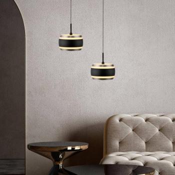 PURE Falling Rings LED lógó lámpa, fekete, Ø 13 cm, CCT kép