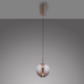 PURE Infinity LED függő lámpa, bronz/borostyán, Ø 18 cm, CCT kép