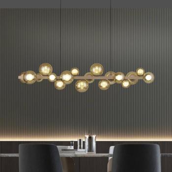LED lógó lámpa PURE E-Popup, bronz, üveg, CCT, 18-szárnyú. kép