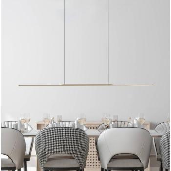 PURE Surface LED lógó lámpa, bronz, 125 cm, alumínium, 3000 K kép