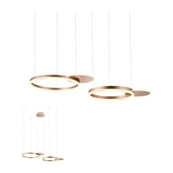 Redo 01-2607 - LED Dimmelhető csillár zsinóron SIGUA LED/99W/230V 3000K barna 01-2607 kép