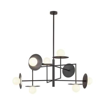 Redo 01-2753 - Rúdos csillár PLATO 8xG9/10W/230V fekete 01-2753 kép