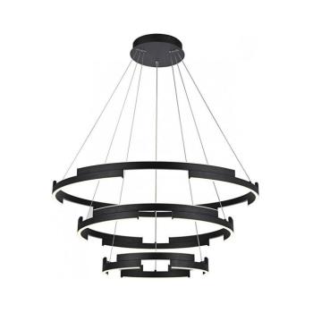 Redo 01-3182 - LED Dimmelhető csillár zsinóron CASTLE LED/80W/230V fekete 01-3182 kép
