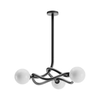 Redo 01-3257 - Rúddal szerelt csillár CONFUSIO 3xE14/28W/230V átm. 76 cm fekete 01-3257 kép