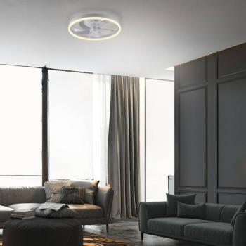 Rita fehér LED mennyezeti ventilátor, CCT, távirányítóval, Ø 50 cm kép