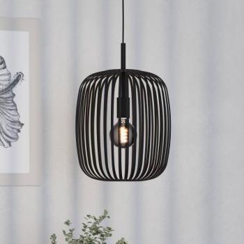 Romazzina lógó világítás, fekete, Ø 33 cm, fém, E27 kép