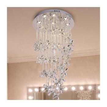 SAMOA LED kristályos mennyezeti lámpa LED/30W/230V Ø 40 cm fényes króm + távirányító N3021 kép