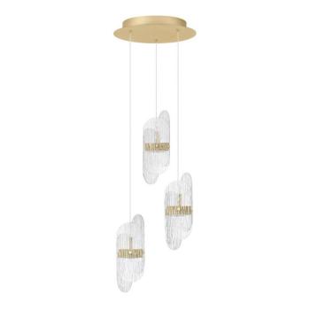 Sárgaréz színű fém LED dimmelhető függőlámpa üveg búrával ø 32 cm Lucien – Nova Luce kép