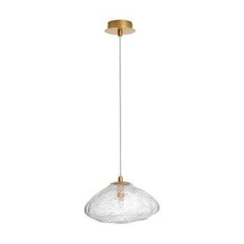 Sárgaréz színű üveg függőlámpa ø 26 cm King – Nova Luce kép