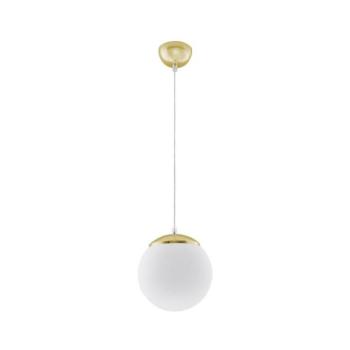 SL.0715 - TOYA kábellel függesztett csillár 1xE27/60W/230V, átmérő 20 cm, fehér/arany SL.0715 kép