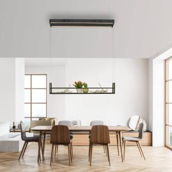 Sontura LED lógó világítás, fekete, vas, polcok díszítésére kép