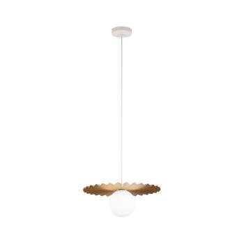 SUNPLISS kábeles függőlámpa 1xG9/10W/230V Ø 35 cm arany/krém W-KM 358080/1 SAND+GO kép