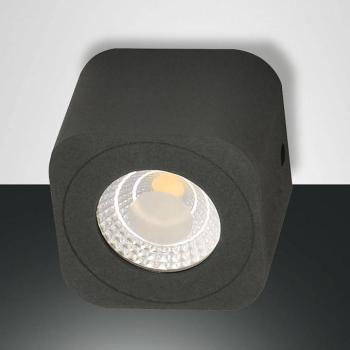 Palmi szögletes LED downlight, antracit színben kép