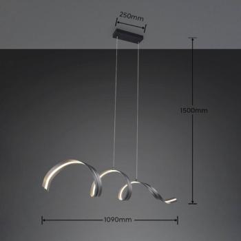 Tivor LED lógó világítás, fekete, fém, 3 000 K kép