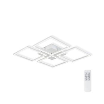 Top Light - LED Dimmelhető felületre szerelhető csillár R4xLED/16,25W/230V szögletes fehér + távirányító Riviera B RC kép