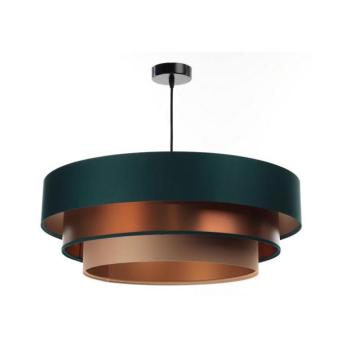 TRINITI függeszték 1xE27/60W/230V zöld/réz, kábellel 050-084-60 kép