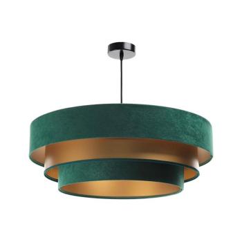 TRINITI lógcsillár 1xE27/60W/230V zöld/arany 050-075-60 kép