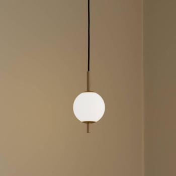 UMAGE LED lógó világítás Audrey, sárgaréz színű, 1 izzó. Ø 12 cm kép