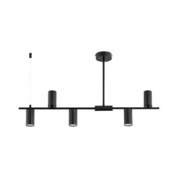 URANOS rúdon függő csillár 5xGU10/10W/230V fekete 63315 kép