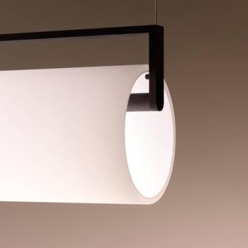 Vibia LED lógó lámpa KONTORNO, hosszúság 122 cm, fekete 930 dimmelhető kép