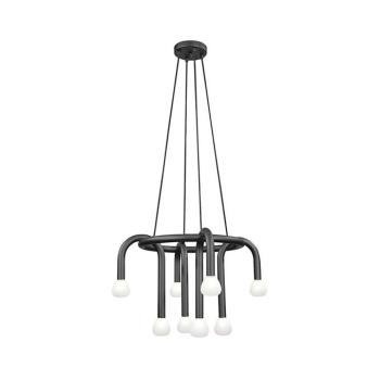 Viokef Lighting Kábeles csillár DELORI 8xG9/28W/230V fekete 4324600 kép