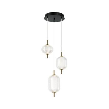 Viokef Lighting Kábeles LED csillár PELLUCID LED/20W/230V bronz/fekete 4297700 kép