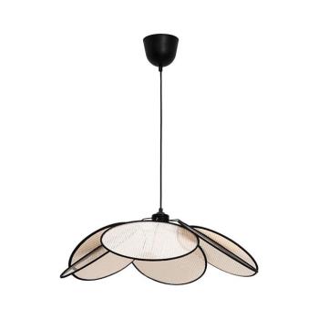 Viokef Lighting Zsinóros csillár MARGARET 1xE27/40W/230V fekete/bézs 4278800 kép