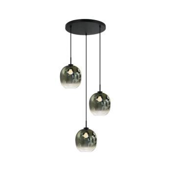 Viokef Lighting Zsinóros csillár MIRROR 3xE27/14W/230V füstzöld 4345600 kép