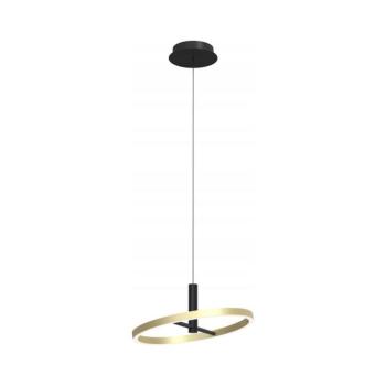 Wofi 6016-104L - BREST LED csillár, dimmelhető, kábelre függesztett, LED/19W/230V, fekete/arany 6016-104L kép