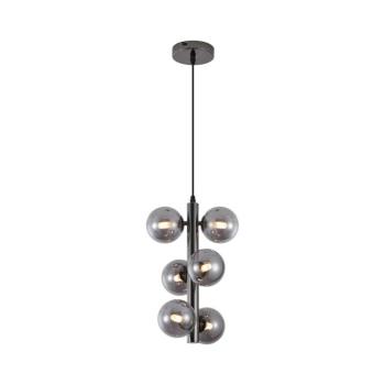Wofi 6014-605W - LED Csillár zsinóron VILLA 6xG9/3W/230V fekete 6014-605W kép