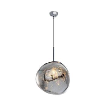 Zsinóros csillár CRUMPLED 1×E27/24W/230V, átm. 36 cm, füstszínű 414LRC1260 kép