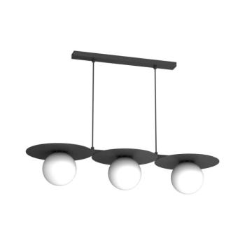 Zsinóros csillár FLAT 3xE27/15W/230V fekete 9598 kép