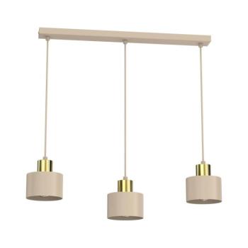 Zsinóros csillár PARKLA 3xE27/15W/230V bézs/arany 8795A kép