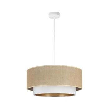 Zsinóros csillár SARTA 1xE27/60W/230V átm. 45 cm fehér/juta H0187 kép