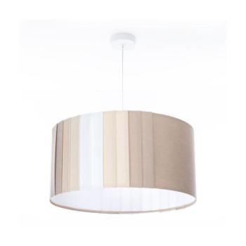 Zsinóros csillár STRIPES 1xE27/60W/230V átm. 60 cm, bézs 010-MKL-001-60 kép