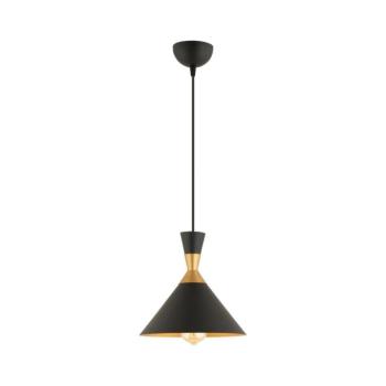 Zsinóros függőlámpa MONZA 1xE27/40W/230V átmérő 25 cm fekete/arany 518LMS1104 kép