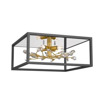 Zuma Line C0578-04A-B5TF - Mennyezeti lámpa SPRING 4xG9/33W/230V fekete/arany C0578-04A-B5TF kép