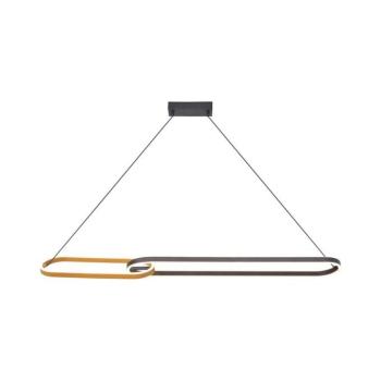 Zuma Line P241145502A - RAVON kábelre függesztett LED csillár, 2xLED/40W/230V, fekete/arany P241145502A kép