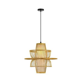 08254L - Csillár zsinóron PINCHOS 1xE27/40W/230V átm. 45 cm bambusz 08254L kép