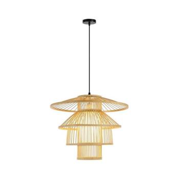 08255L - Csillár zsinóron PINCHOS 1xE27/40W/230V átm. 50 cm bambusz 08255L kép
