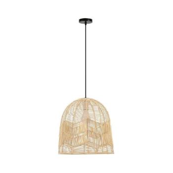 08262L - Csillár zsinóron PELO 1xE27/40W/230V átm. 40 cm rattan 08262L kép