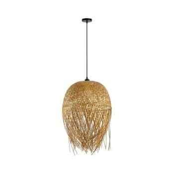 08271L - Csillár zsinóron HILO 1xE27/40W/230V átm. 45 cm bambusz 08271L kép