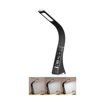 08947L - LED Asztali lámpa kijelzővel LEATHER LED/6,5W/5V fekete 08947L kép
