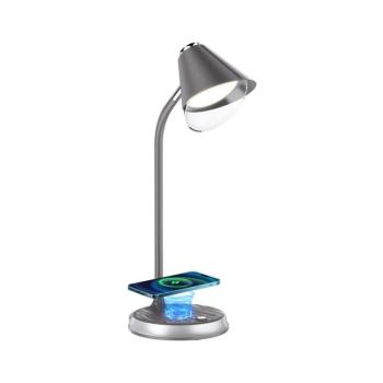 08972L - FINCH LED asztali lámpa, 9W, 12cm, szürke/krom, dimmelhető 08972L kép