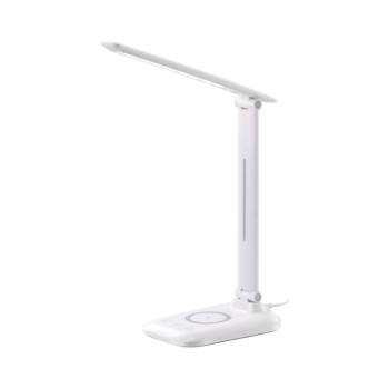 09107L - LUMI LED asztali lámpa, fényerőszabályozható, vezeték nélküli QI töltéssel, LED/7W/230V, fehér 09107L kép